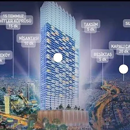 Elegant 2 Bedroom Sinpas Queen Gym Pools Apartamento Istambul