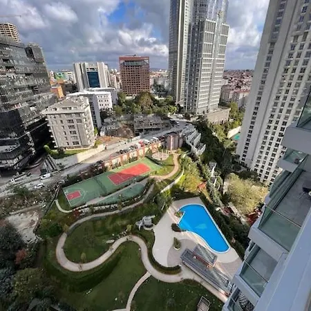 Апартаменты Elegant 2 Bedroom Sinpas Queen Gym Pools Стамбул